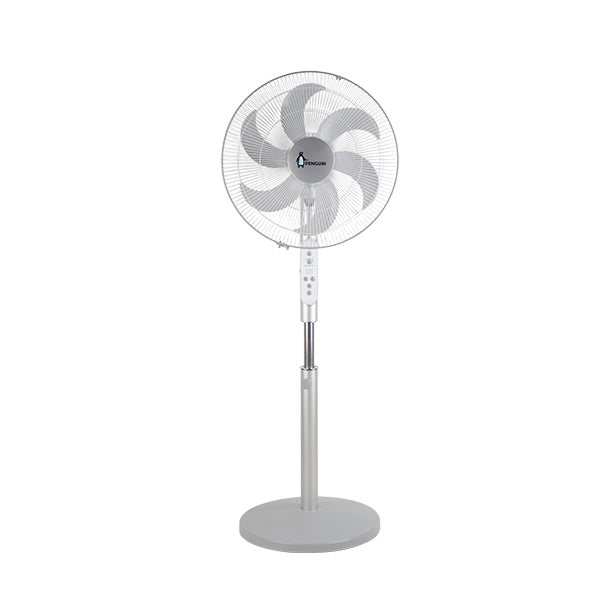 Penguin Breeze Pro stand fan -6 blades- Super silent-75W- 18 inch Digital silver stainless-PF006
