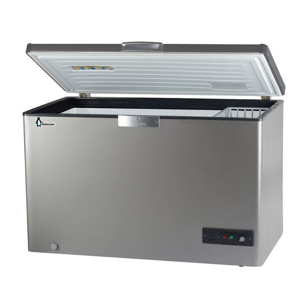 Penguin ES461 Chest Freezer Metal interior 404L - Silver