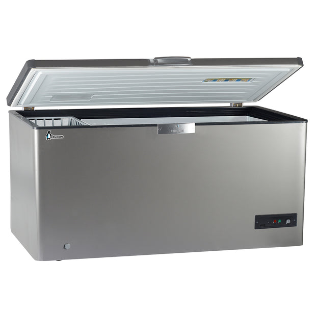 Penguin ES571 Chest Freezer Metal interior 505 - Silver