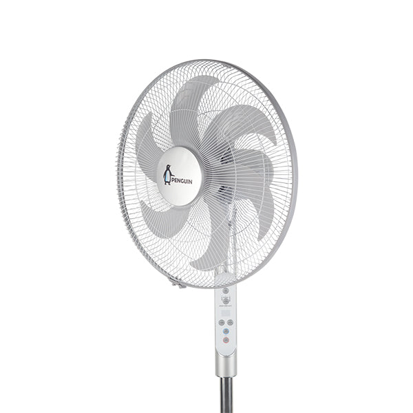 Penguin Breeze Pro stand fan -6 blades- Super silent-75W- 18 inch Digital silver stainless-PF006