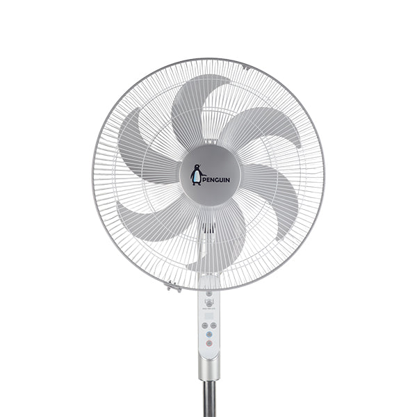 Penguin Breeze Pro stand fan -6 blades- Super silent-75W- 18 inch Digital silver stainless-PF006