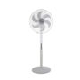 Penguin breeze pro stand fan 6 blades 18 inch digital silver stainless with remote