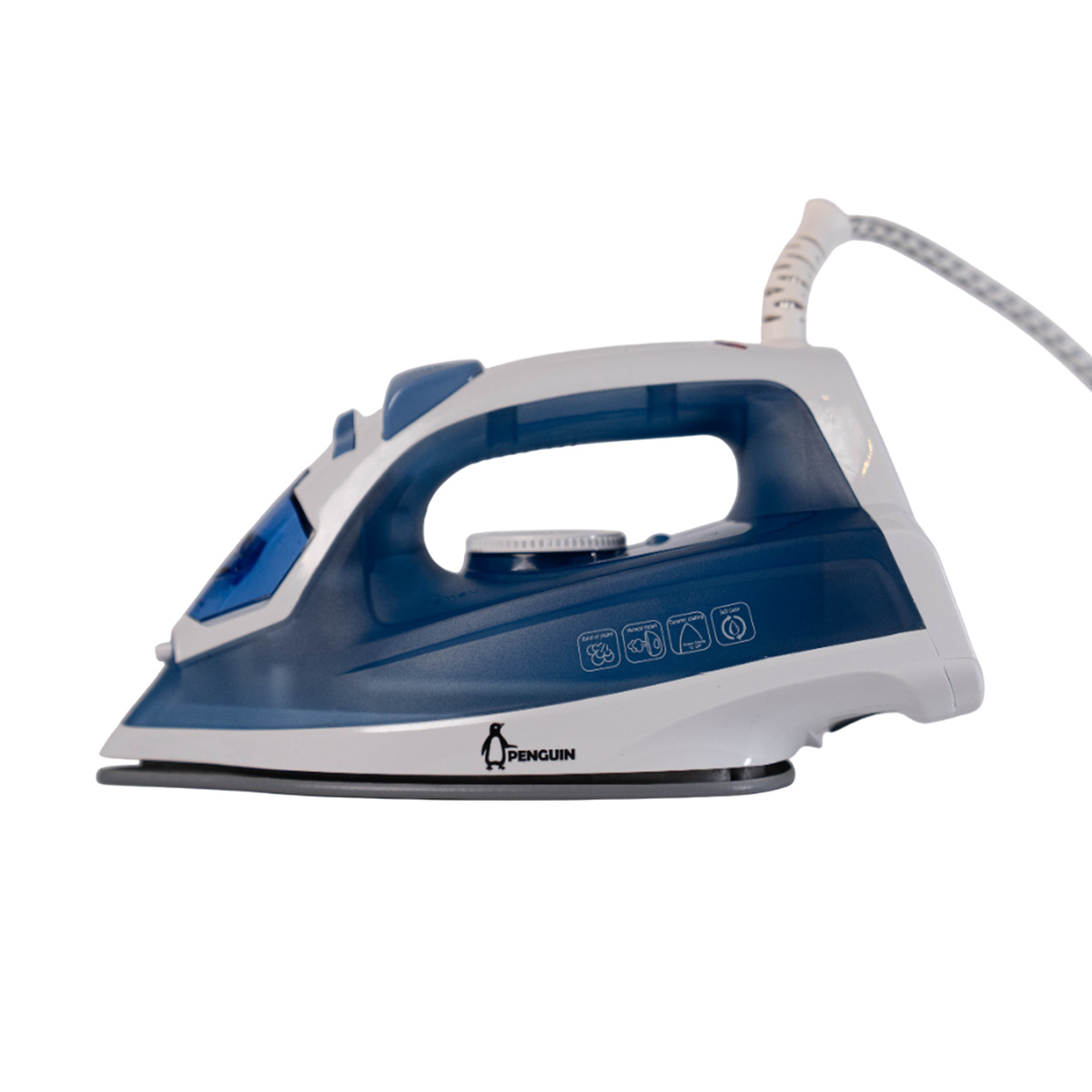 Penguin iron – 2000WATT babyblue steam with ceramic soleplate